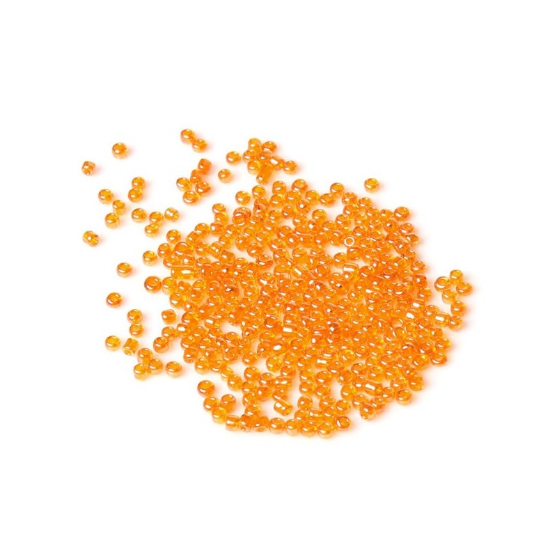 Perles de rocaille orange 10/0 (2 x 2 mm)