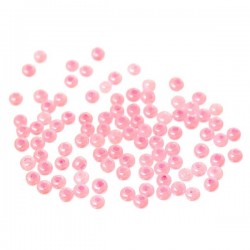 Perles de rocaille rose nacré 10/0 (2 x 1,5 mm)
