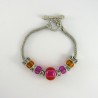 Bracelet style Pandora rose orangé