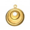 Pendentif cuivre Rond et reliefs