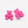 5 boutons forme ours 20 mm
