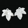 10 feuilles arbre blanc nacré bijou fantaisie, pendentif, bracelet...