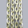Chaîne forçat argenté 3 x 5 mm