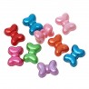10 Perles noeud papillon (ou noeud de Mickey) 15 x 12 mm