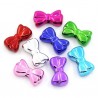 Perle noeud papillon couleur rmétal brillant (forme noeud de Mickey)