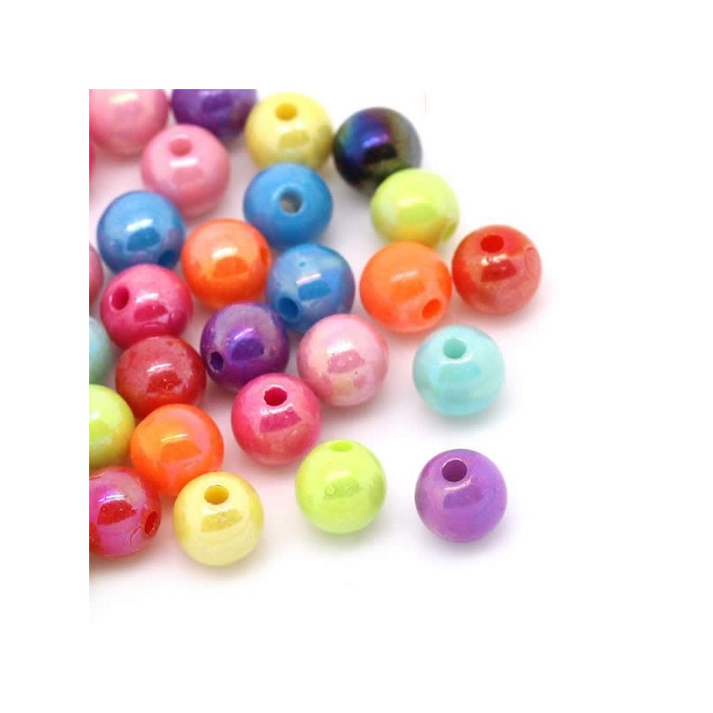 Perles d'entretoise rondes 6 mm