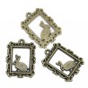 Pendentif cadre lapin
