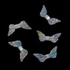 10 Perles aile d'ange en acrylique transparentes effet AB