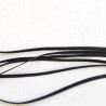 Fil élastique noir plat 3 mm idéal confection masque protection au mètre