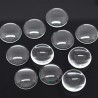 Cabochon verre transparent rond 30 mm