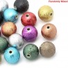 10 grosses Perles couleur métallisée irisées mélangées bel effet