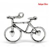Breloque vélo ou bicyclette en pendentif couleur argent