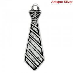 Cravate en breloque, pendentif pour charme cravate