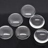 Cabochon verre transparent 25 x 18 mm