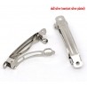 Pince à Cheveux support cabochon ou autre décor couleur Argent Mat 39 mm x 9 mm