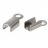 4 Embouts en acier inoxydable 9 x 4 mm pour cordon ou collier