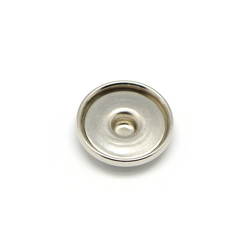 Support cabochon pour bouton snap en laiton 18 mm pour bijou bouton pression snap