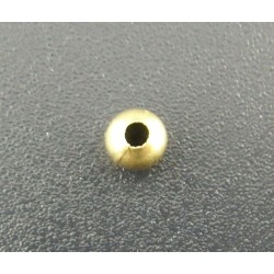 60 Perles intercalaires métal 4 mm lisse et ronde, couleur bronze antique