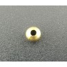 60 Perles intercalaires métal 4 mm lisse et ronde, couleur bronze antique