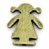 Perle petite fille bronze 16 x 14
