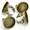 Bague support de cabochon couleur bronze