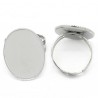 Bague support de cabochon couleur argent