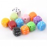Perle forme dé à jouer 12 x 12 mm couleurs assorties