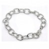 Bracelet maille cheval  métal argenté longueur 19 cm