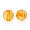 Perles rondes lisse orange diamètre 6 mm