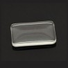 Cabochon verre rectangulaire transparent 33 x 23  mm