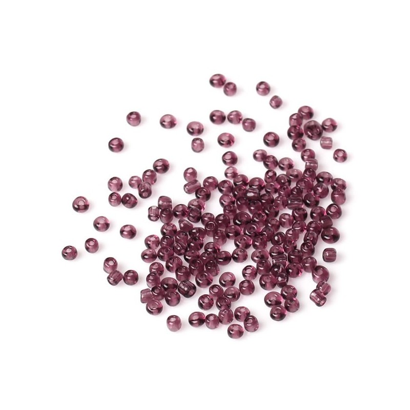 Perles de rocaille pourpre 10/0 (2 x 2 mm)