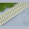 Chaîne forçat argenté 7 x 8 mm - 2 mètres
