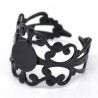 Support de bague noir façon antique