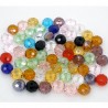 25 perles rondelles en verre à facette 6 x 4,5 mm