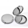 Miroir de poche couleur argent