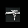 Bélière de charme triangle effet pour bijou européen couleur argent vieilli
