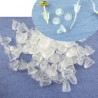 20 Embouts silicone 5 x 5 mm pour boucle d'oreille