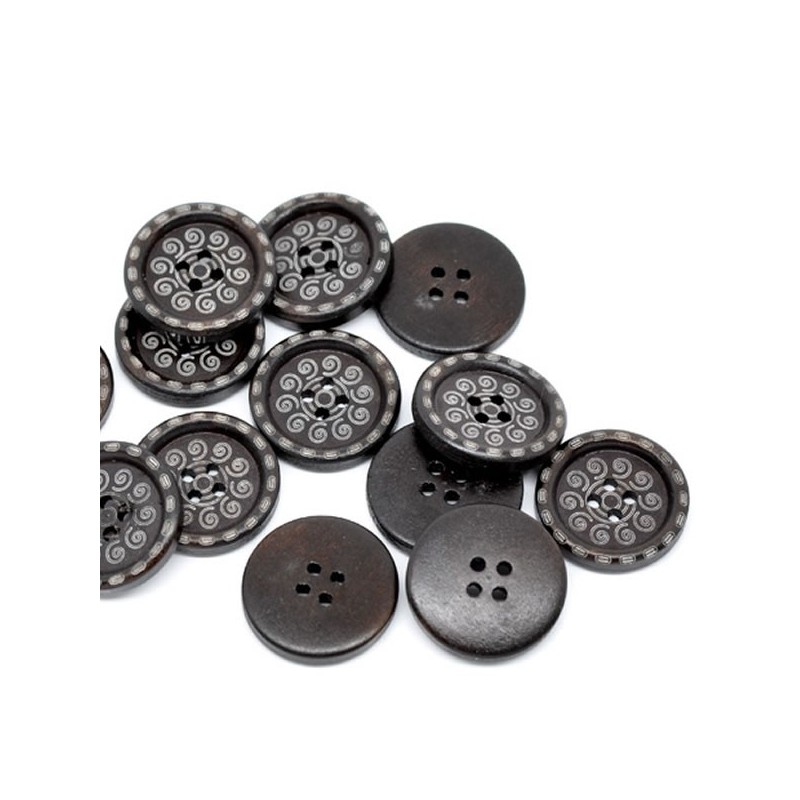 10 x 35mm en bois noir boutons de bascule 2 trous CORNE COUTURE 3,5 cm Bois Boutons Noir