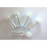 5 tubes vides pour perle, sable, micro bille, poudre Efcolor,  paillettes