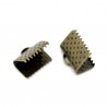 Embouts griffe attache rubans 10 x 8 bronze