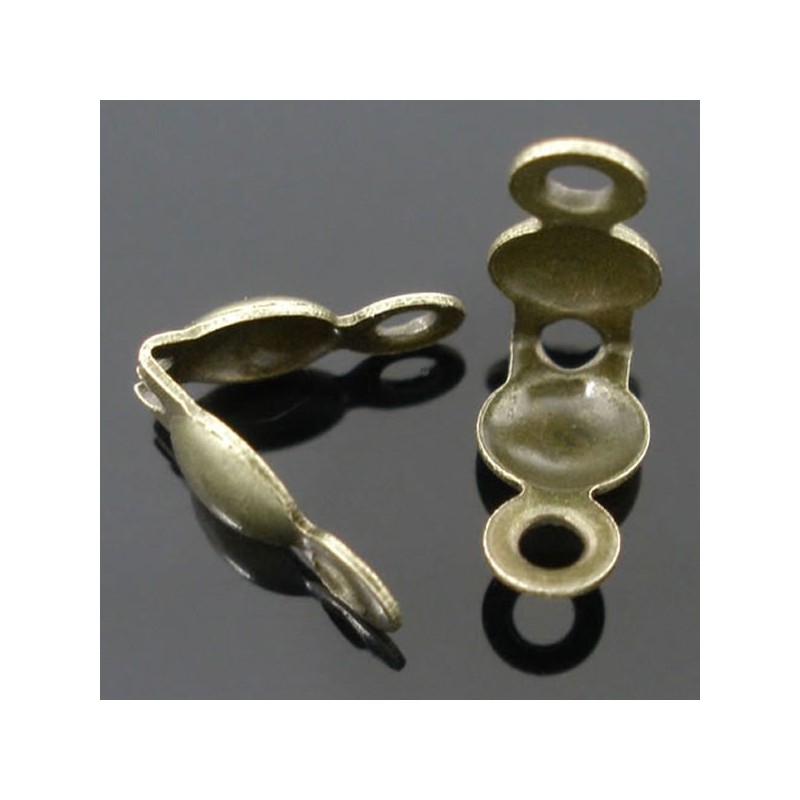 Cache-noeud 3 Trous 8 x 4 mm, couleur bronze - lot de 50