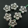 5 perles Intercalaires fleur