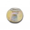 Perle en verre de style Pandora couleur AB beige