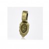 Belière feuille bronze 16 x 6 mm