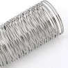 Fil mémoire 20 mm, métal, argent