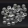 Cabochon verre transparent rond 8 mm