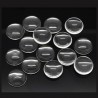 Cabochon verre transparent rond 18 mm