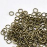 Anneaux ouverts de jonction 5 mm couleur bronze