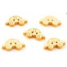 5 Boutons voiture  bois 2 trous