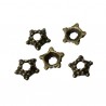 20 perles coupelle bronze 5 mm pour perle 6 mm et plus